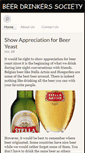 Mobile Screenshot of beerdrinkerssociety.com